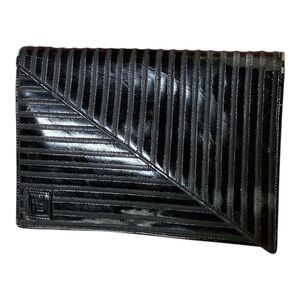 Vintage 80s FENDI Geometric texture envelope purse crossbody bag